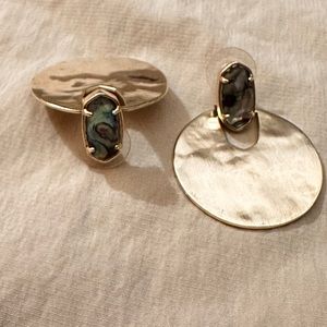 Kendra Scott Diane Earrings I’m Gold and Tiger Eye